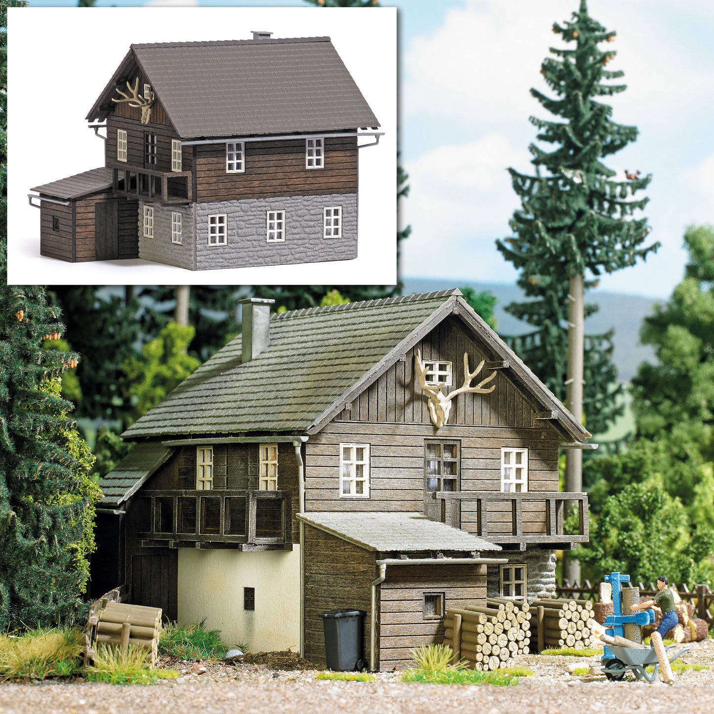 Busch 1675 HO Forester´s Lodge