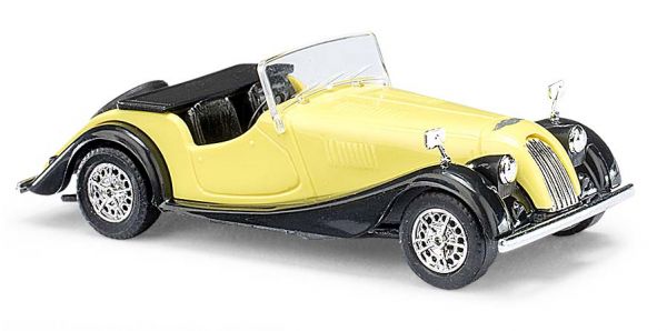 Busch 47144 HO Yellow/Black 1968 Morgan Plus 8 Convertible