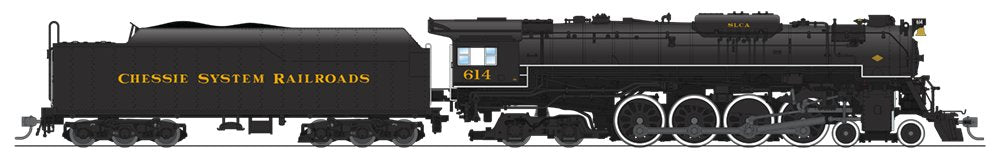 Broadway Limited 4907 HO C&O J3a 4-8-4 Steam Loco Paragon3 Sound/DC/DCC #614