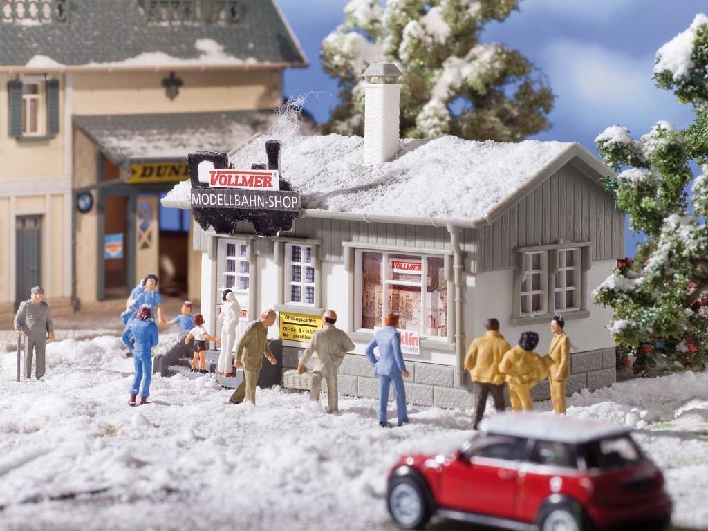 Vollmer 42418 HO Model Train Shop Building Kit