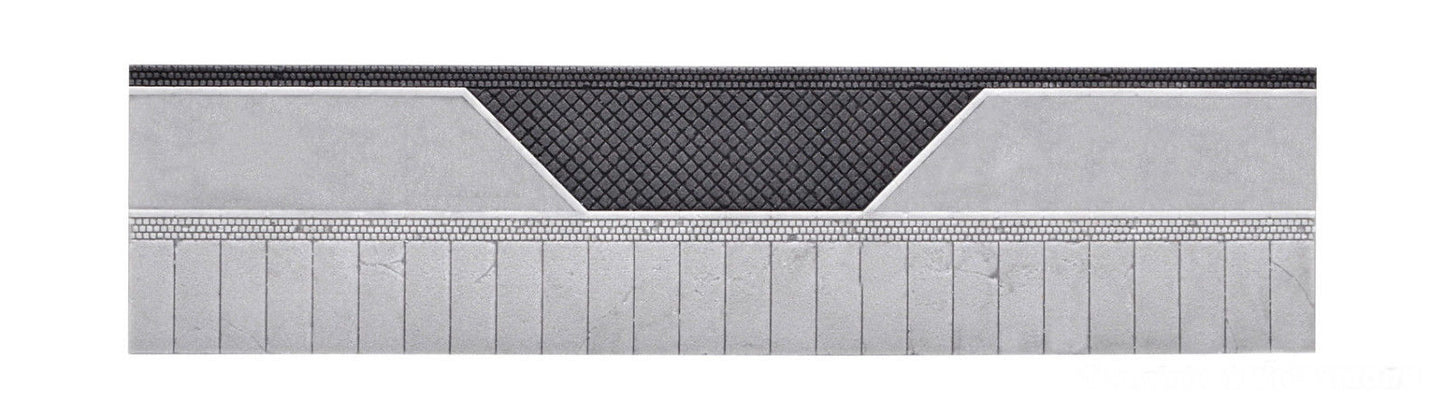 Vollmer 48250 HO Street Curb with Inset Parking Space - Stone Art
