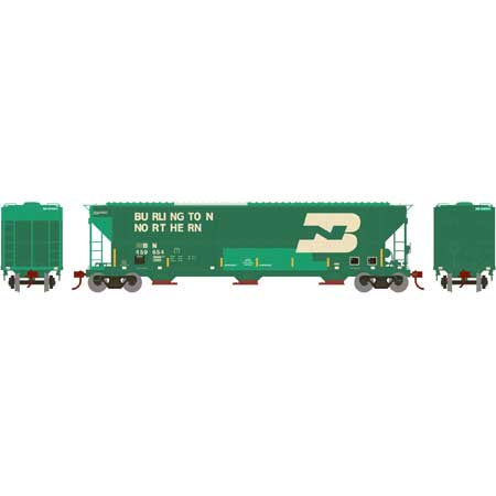 Athearn 82011 HO Burlington Northern FMC 4700 Covered Hopper #459654