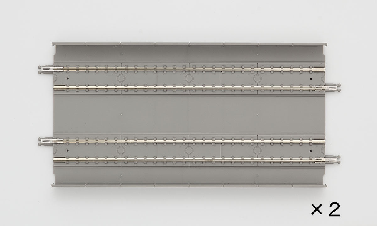 TomyTec 1066 N Double Track Slab Rail DS140-SL (Pack of 2)