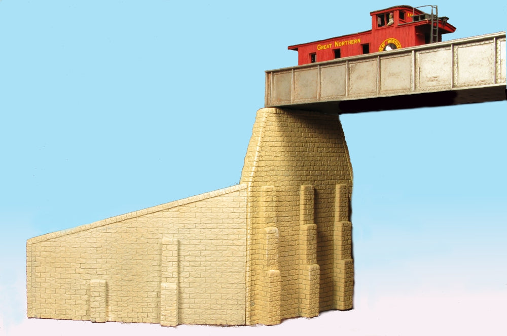 Monroe Models 100 HO Bridge Abutment Cut Stone (Pack of 2)