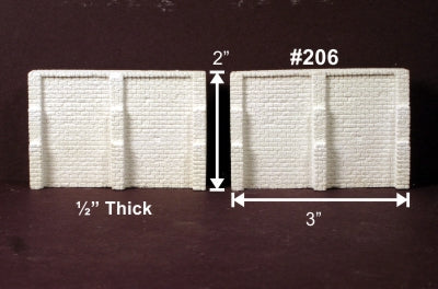 Monroe Models 206 N Scale Retaining Walls Cut Stone (Pack of 2)