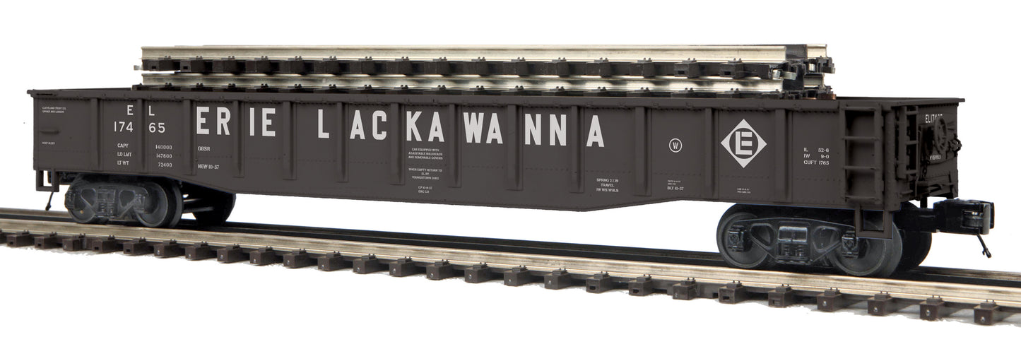MTH 20-95284 O Erie Lackawanna Gondola Car w/ ScaleTrax Straights #17465