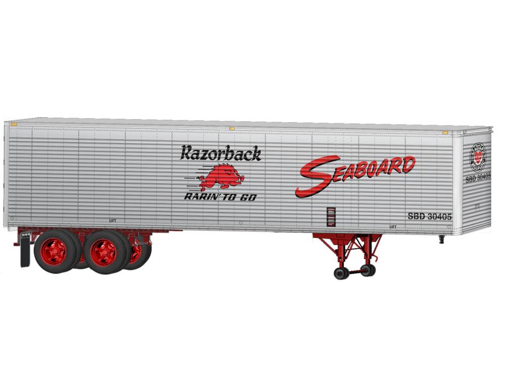 Lionel 6-84885 O Seaboard 40' Trailer (Pack of 2)