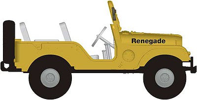 Brekina Automodelle 58905 HO Jeep Universal, Yellow