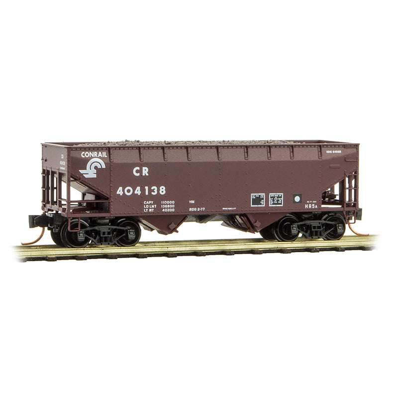 Micro-Trains 05500530 N Conrail 33' Twin Bay Offset Sides Hopper w/Load #404138