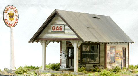 Banta Model Works 6109 O 1930's-40's Gas Station Building Kit