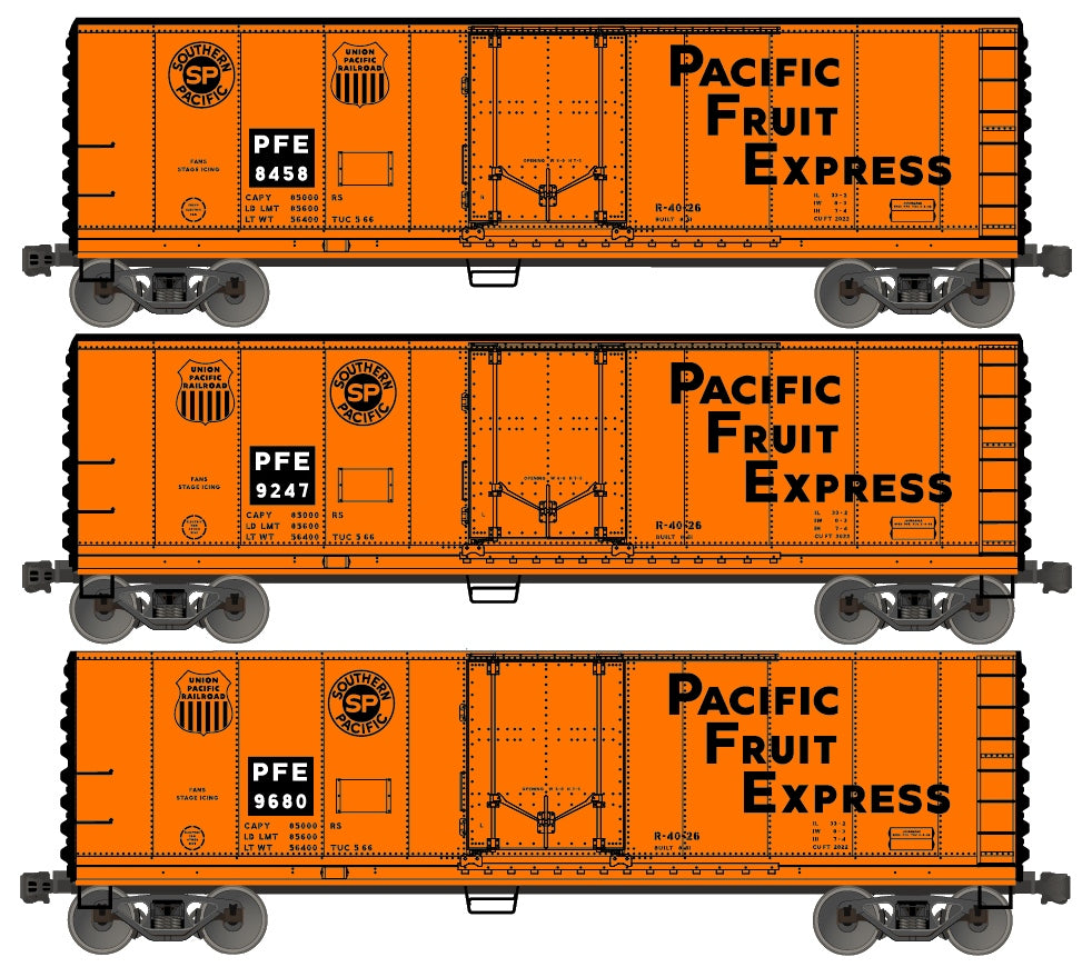 Accurail 8101 HO Pacific Fruit Express/Southern Pacific 40' Steel