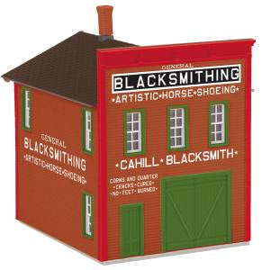 MTH 30-90576 O Cahill's Blacksmithing RailKing 2-Story Livery Building
