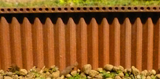 Chooch 8514 HO Medium Flexible Steel Sea Wall