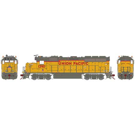 Athearn G65670 HO Union Pacific GP40-2 Diesel Locomotive #1390