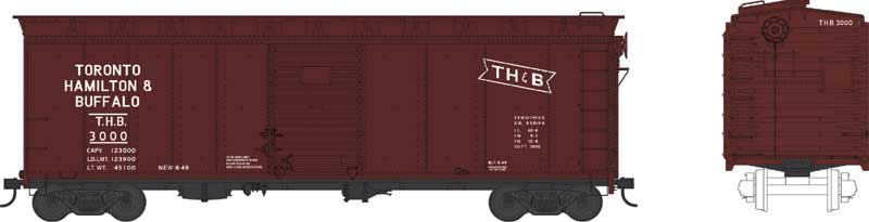 Bowser 2-5942 HO Scale Toronto, Hamilton & Buffalo 40' Boxcar #3299