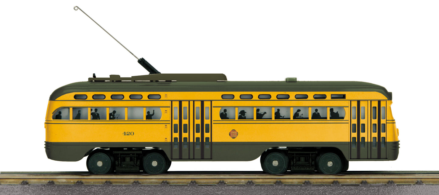 MTH 30-5154-1 O PCC Electric Street Car With Proto-Sound 3.0