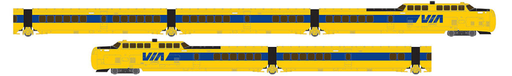 Rapido Trains 520506 N VIA Rail Canada Turbo-Train N Gauge Train Set