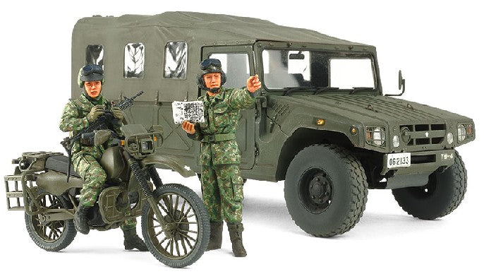 Tamiya 25188 1:35 JGSDF Recon Motorcycle & High MobilitySet