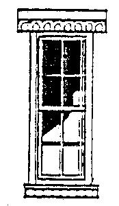 Scale Structures 2325 HO 8 Pane Double Hung Tall Window (Pack of 3)
