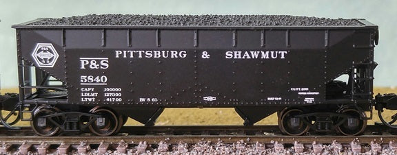 Bluford Shops 66171 N Pittsburgh & Shawmut 2-Bay Offset Hopper