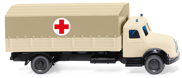 Wiking 094904 1:160 German Red Cross Magirus Flatbed Truck