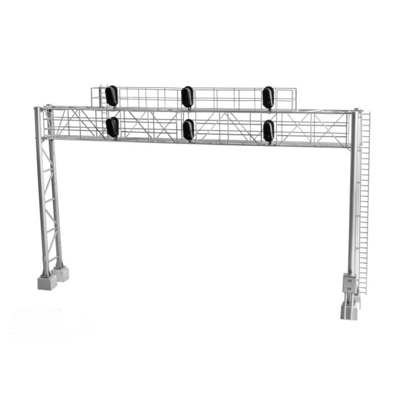 Atlas BLMA4025 HO Assembled & Lighted Modern Triple Track Signal Bridge
