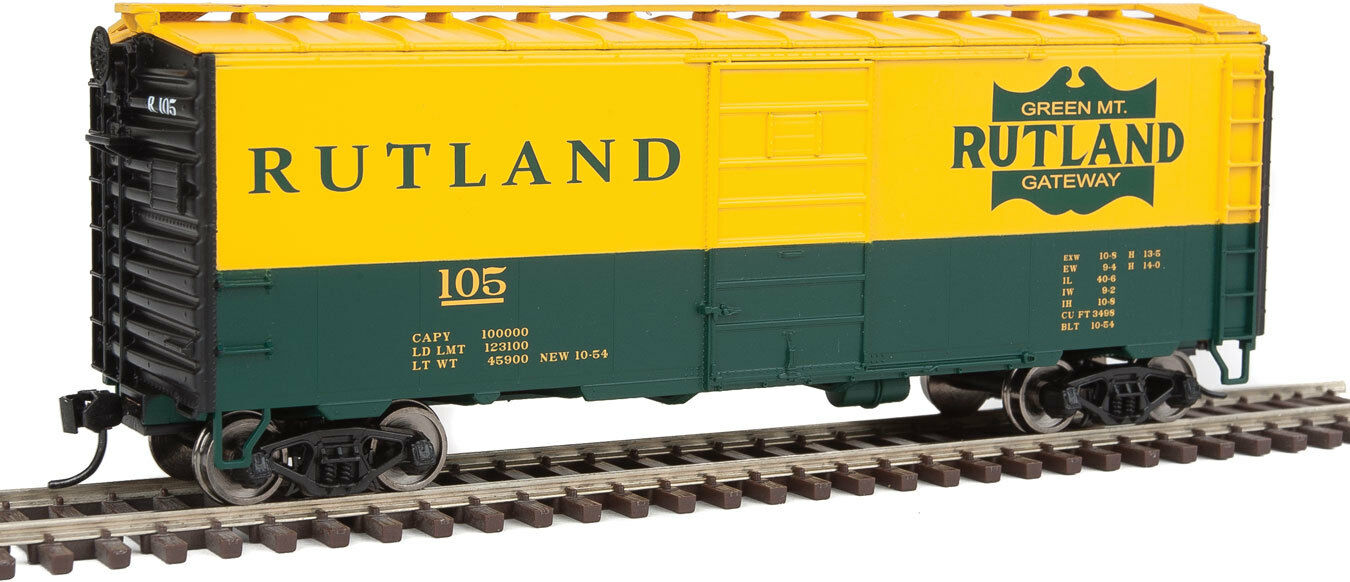 Walthers 910-1416 HO Rutland 40' PS-1 Boxcar Ready to Run #105