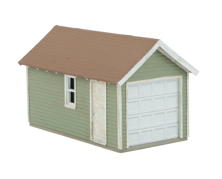 Walthers 933-3796 HO Single-Car Garage Kit (Pack of 2)