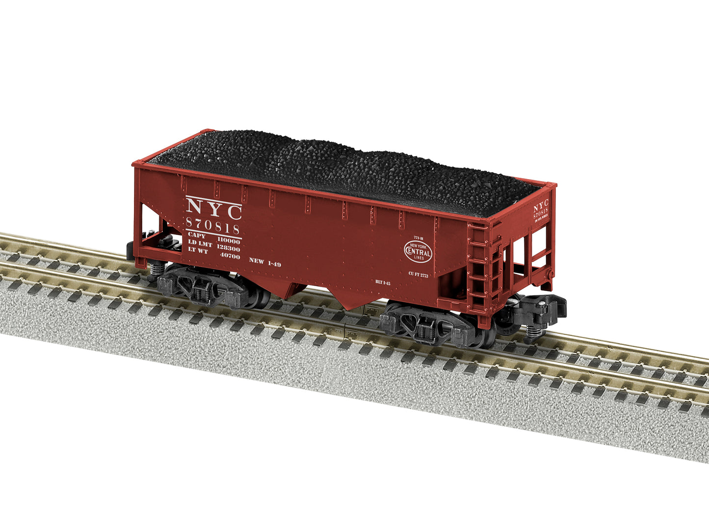American Flyer 6-44104 S New York Central 2-Bay Hopper Car #870818