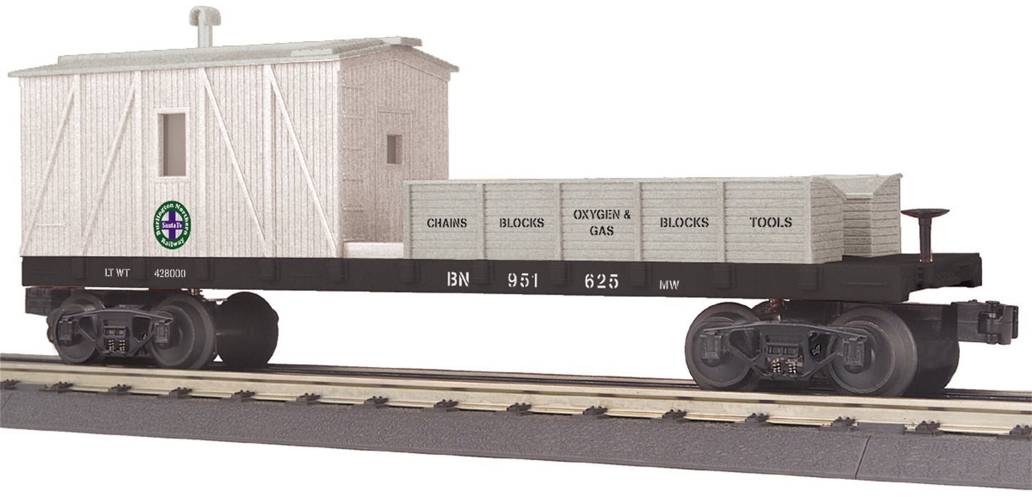 MTH 30-79578 O BNSF Crane Tender Car #951625