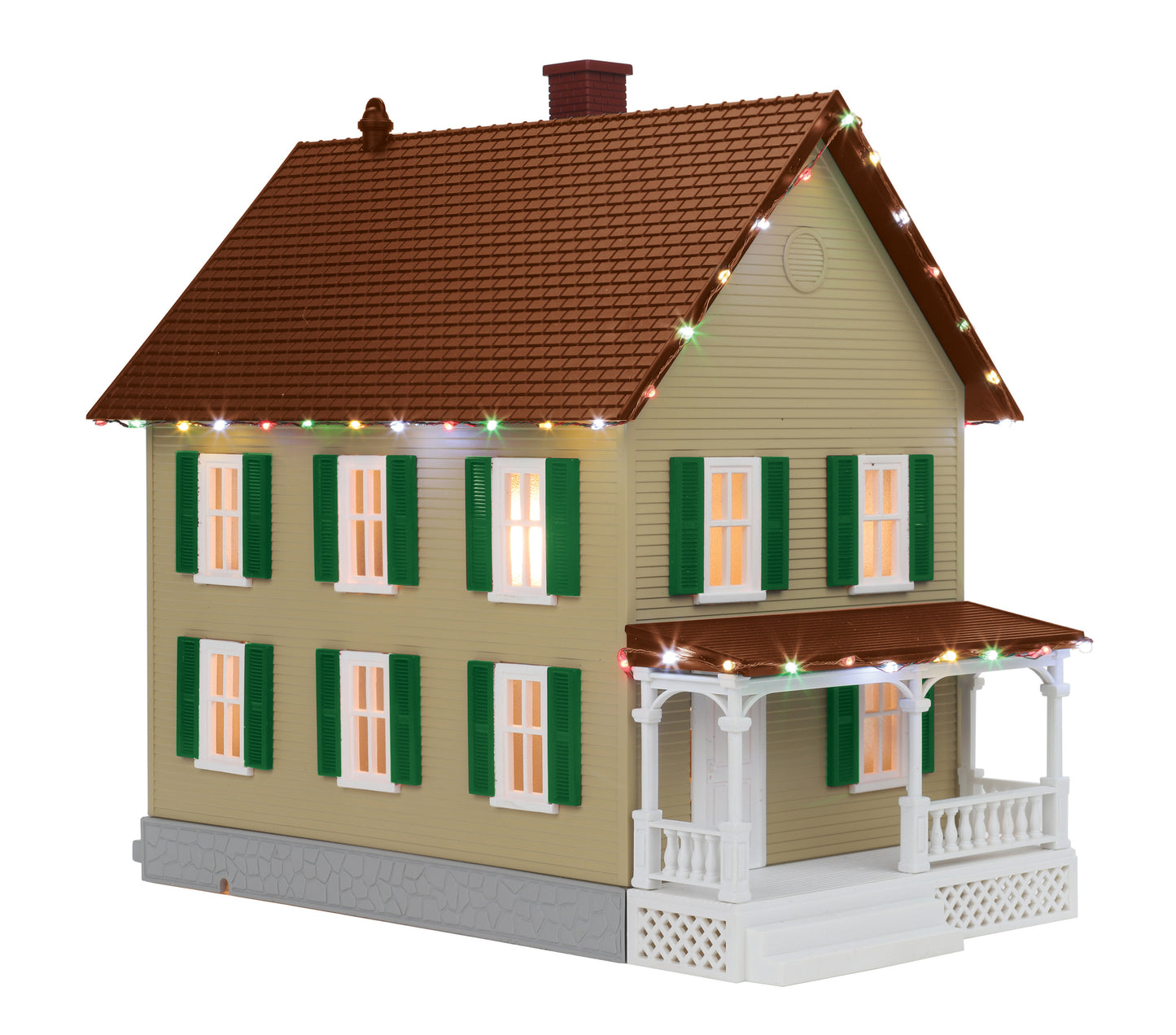 MTH 30-90572 O RailKing Row House #2 with Christmas LEDs