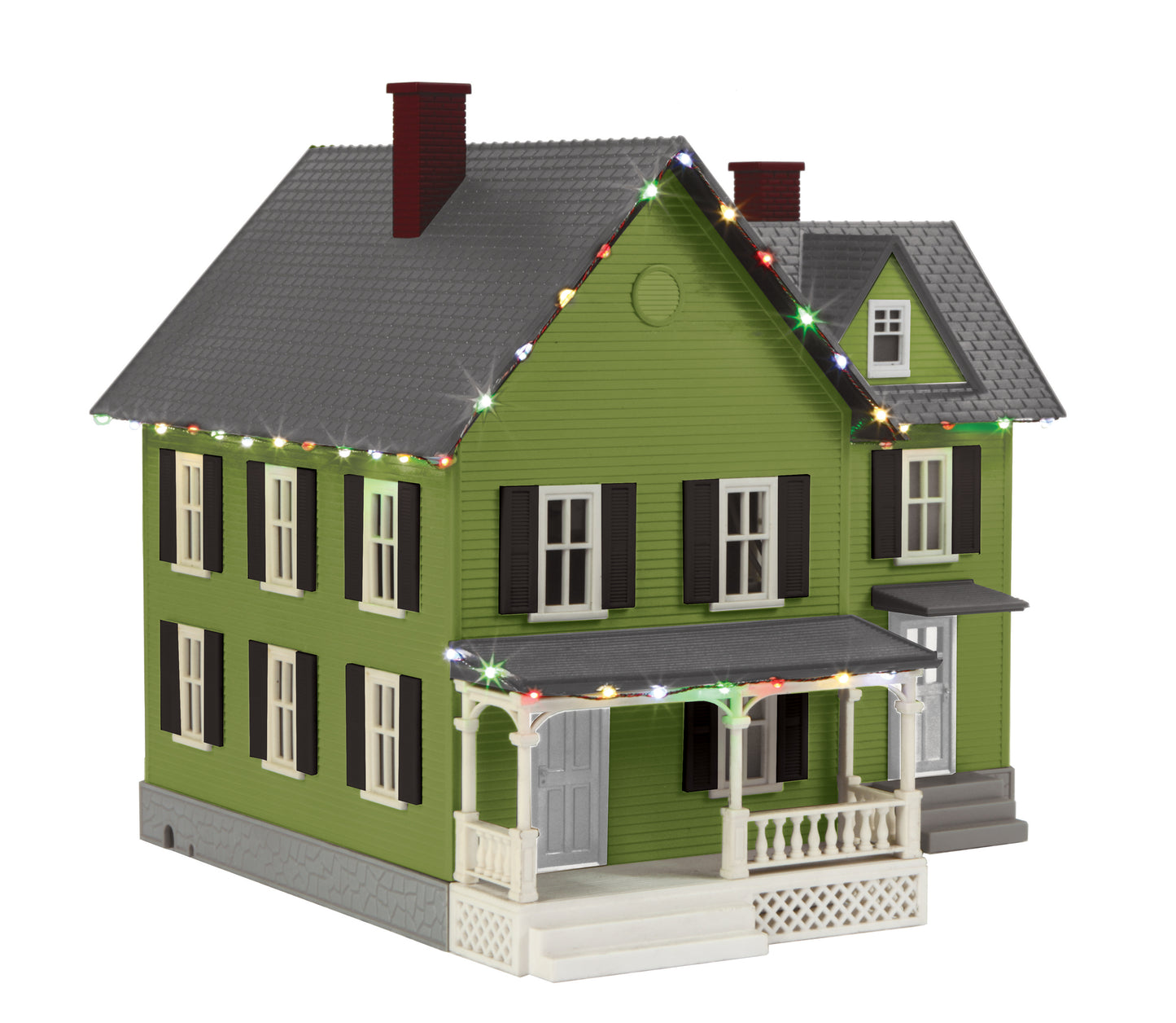 MTH 30-90591 O RailKing #4 Country House with Operating Christmas Lights