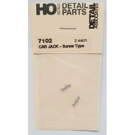 Detail Associates 7102 HO Screw Type Car Jack (Pack of 2)