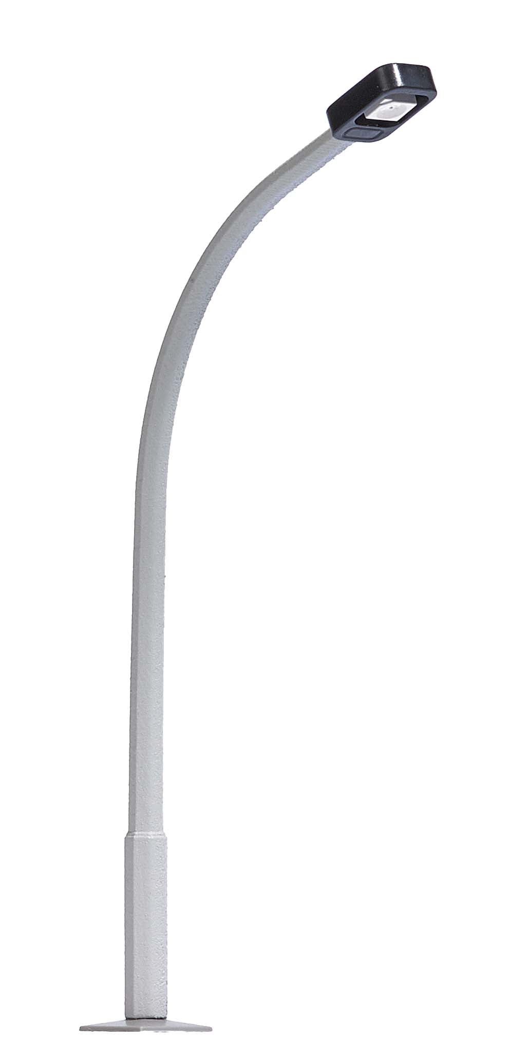 Busch 4115 HO Street Lamp with Bent Concrete Mast 75mm