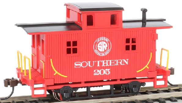 Bachmann 18406 HO Southern 4-Wheel Wood Bobber Silver Series Caboose #205