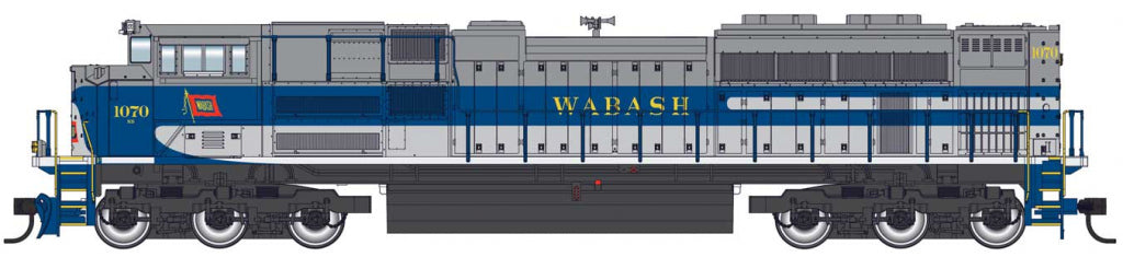 Walthers 910-19851 HO Norfolk Southern SD70ACe Wabash Heritage with DCC #1070