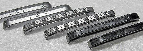 Rapido Trains 102078 HO Steel, Water Jug & Rubber Bus Bumpers (Pack of 6)