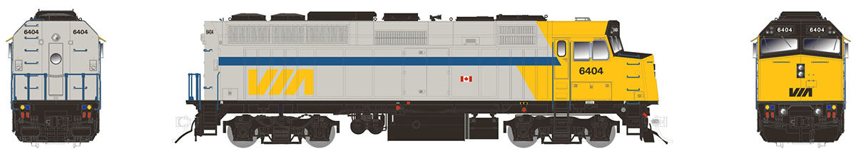 Rapido Trains 80548 HO VIA Rail F40PH-2D Diesel Locomotive Sound/DC/DCC #6404