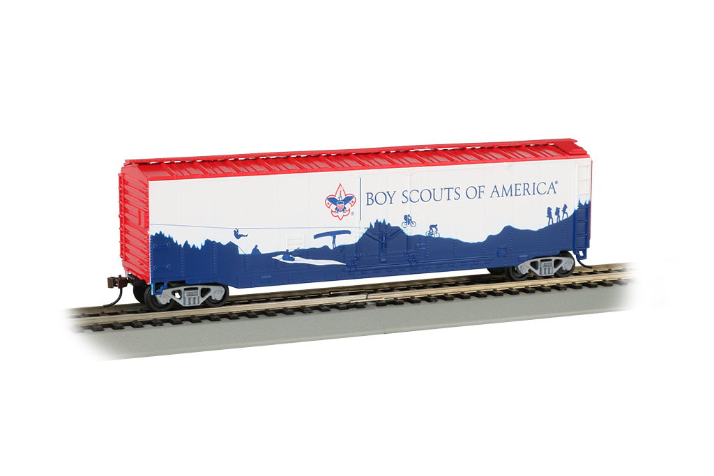 Bachmann 18013 HO Boy Scouts of America 50' Plug Door Box Car