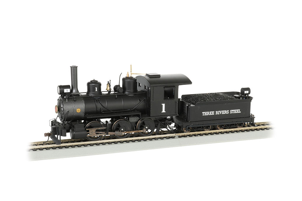 Bachmann 29401 On30 Three Rivers Steel 0-6-0 Steam Locomotive & Tender #1 w DCC