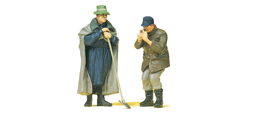 Preiser 45116 G Shepherd & Farmer Figures (Set of 2)