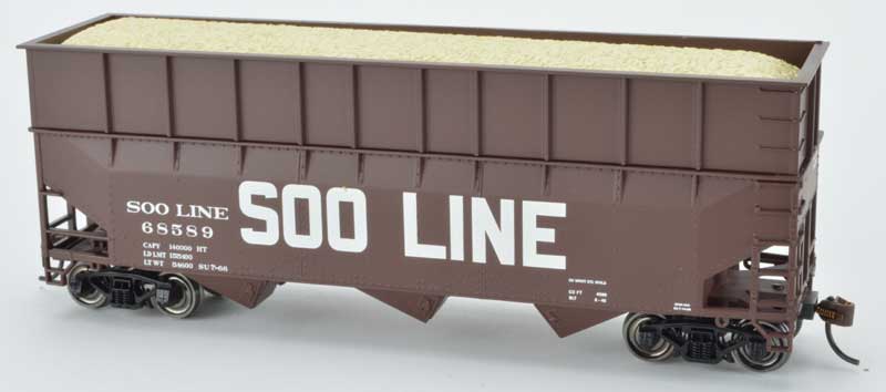Bowser 41966 HO SOO Line 70-Ton Offset Wood Chip Hopper #68532