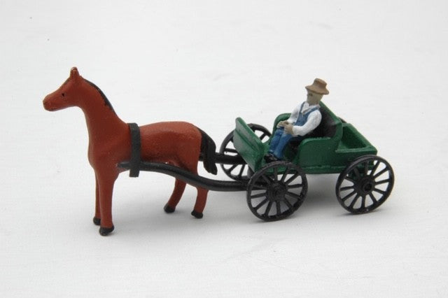 JL Innovative Design 337 HO Open Buggy with Horse & Driver Kit