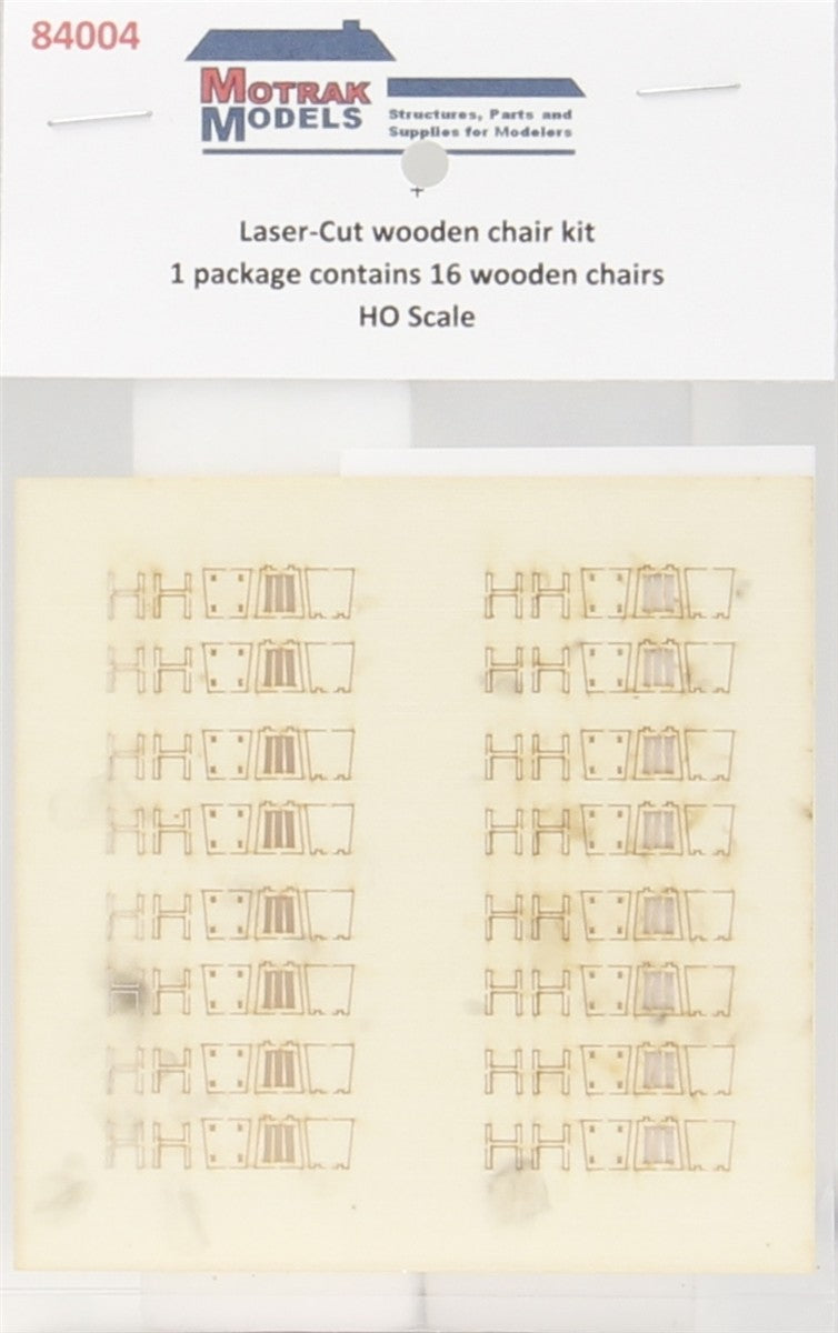 Motrak Models 84004 HO Chairs (Pack of 16)