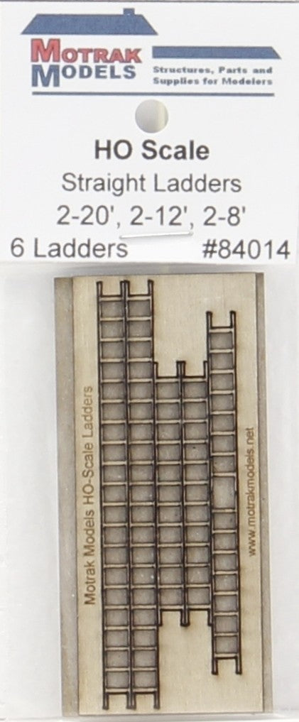 Motrak Models 84014 HO Wooden Ladders (Pack of 6)