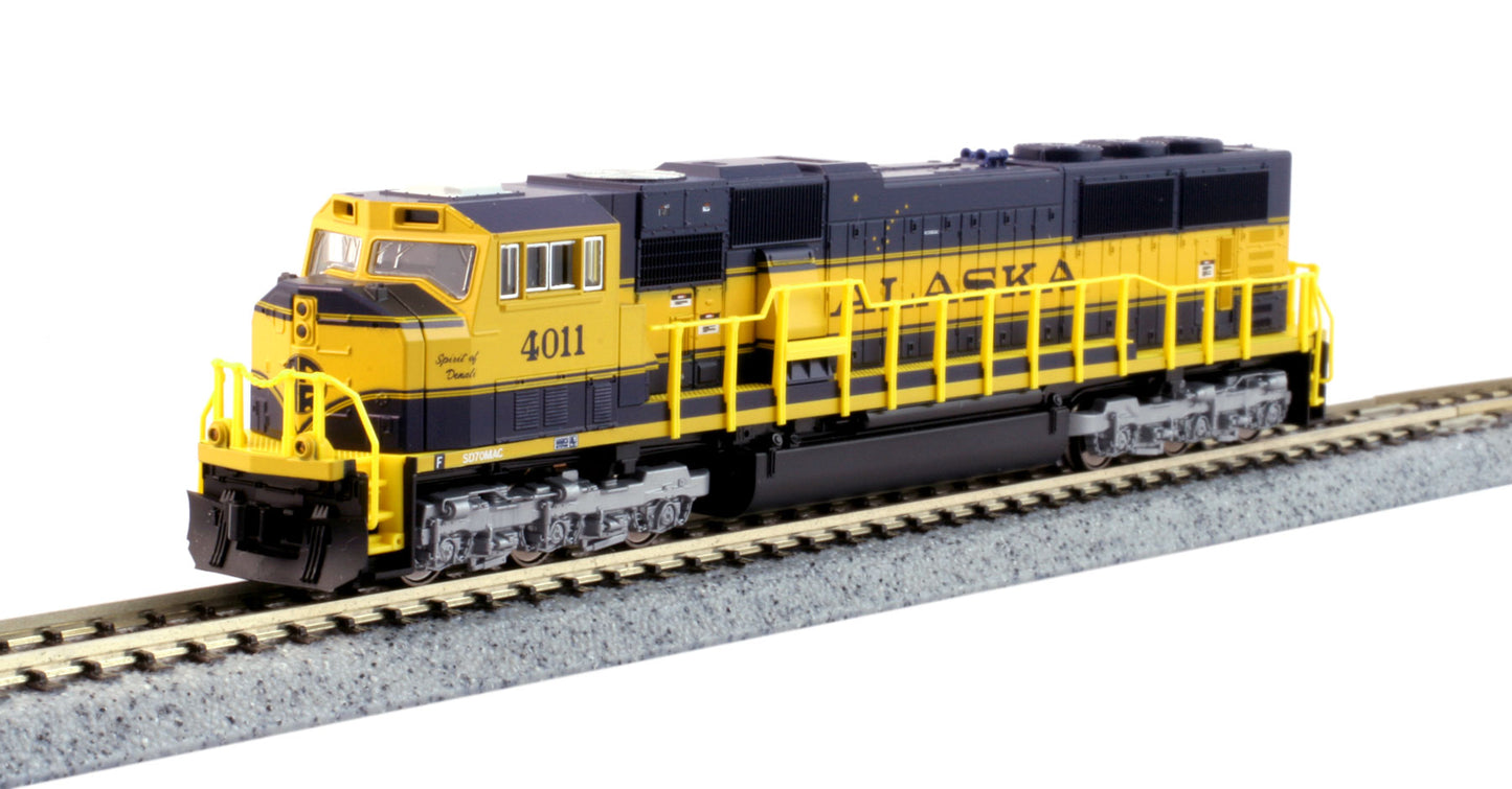 Kato 176-6409-DCC N Alaska Railroad SD70MAC Diesel with DCC #4011