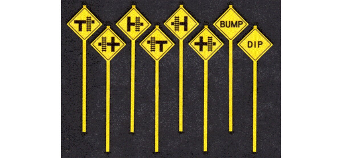 Tichy 3551 S Assorted Warning Signs (Pack of 8)