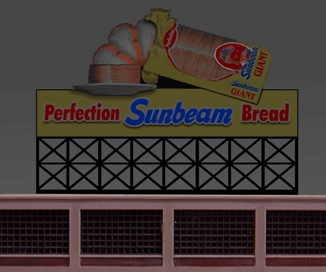 Miller Engineering 443302 HO/N Sunbeam Bread Animated Neon Sign Billboard Kit