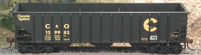 Bowser 41809 HO Chessie Chesapeake & Ohio RTR 70 Ton 14 Panel Hopper Car #139842