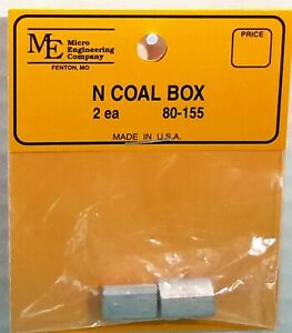 Micro Engineering 80-155 N White Metal Casting Coal Boxes (Pack of 2)